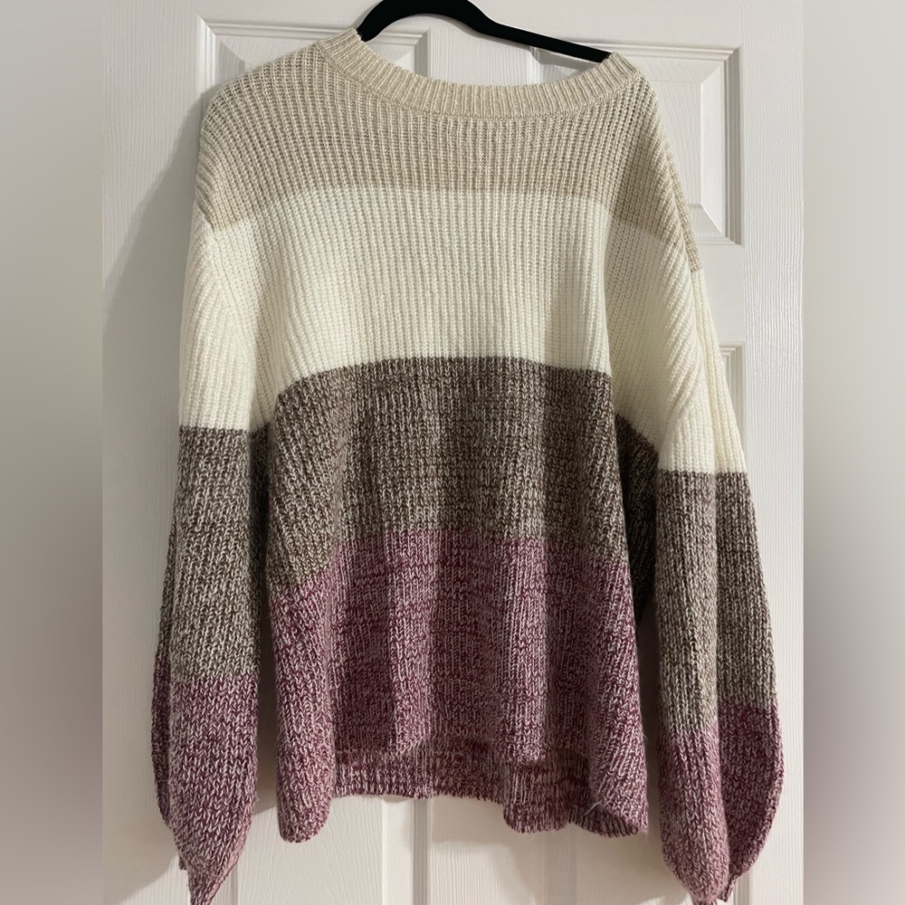 Large Pink Lily sweater